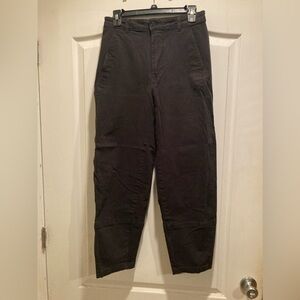Everlane Utility Barrel Pant Washed Black High Rise Crop Ankle Women 6 Tall